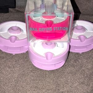 Stylish Pink Nail Drying Station